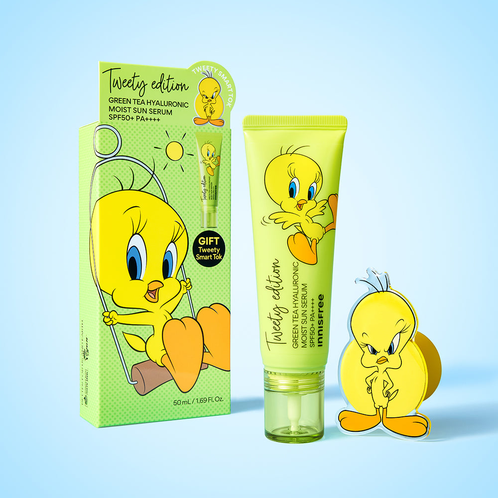 Innisfree (Tweety) Green tea Sun Serum Special set
